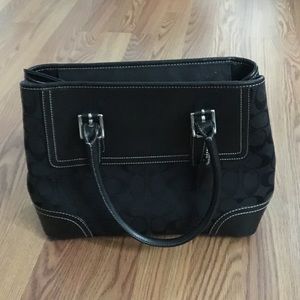 Black over the shoulder Coach Bag